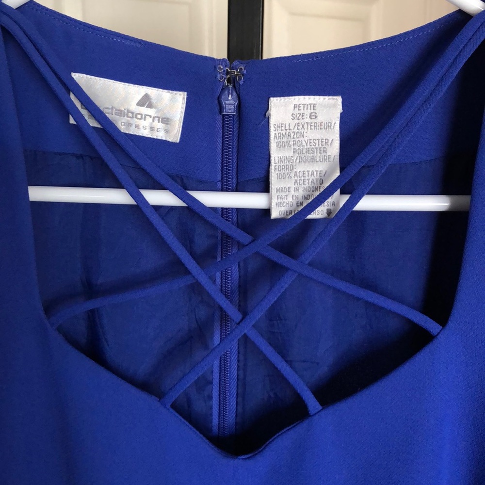Liz Claiborne Size 6 Royal Blue Dress